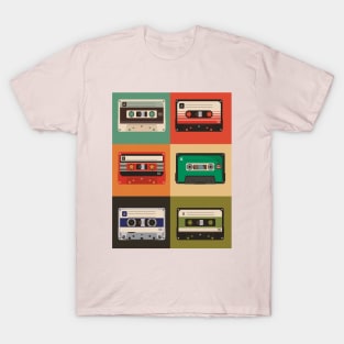 retro 80s cassette set T-Shirt